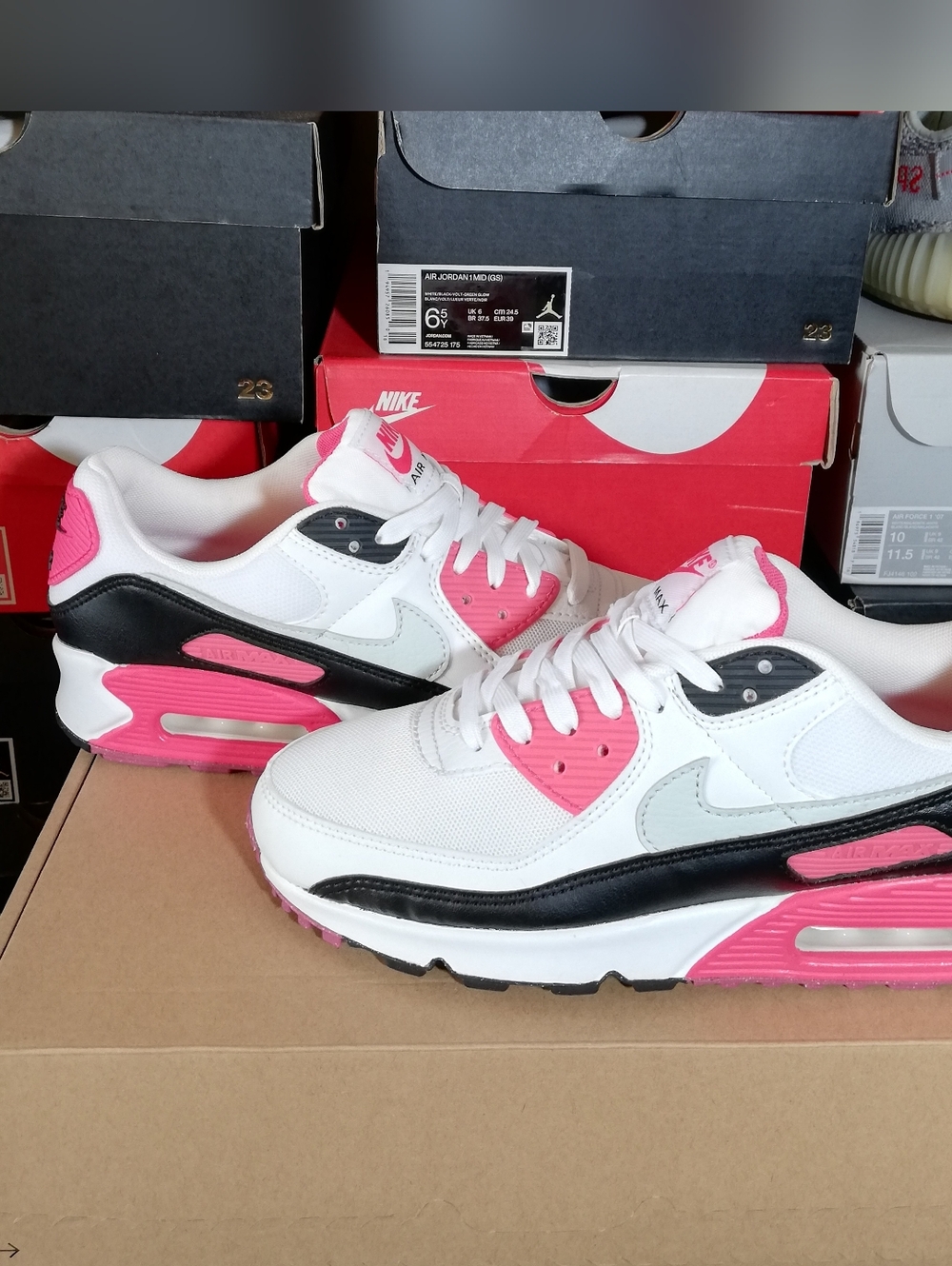 NIKE AIR MAX 90S "INFRARED" WOMEN'S US SIZE 8.5 BRAND NEW IN BOX - Picture 7 of 15